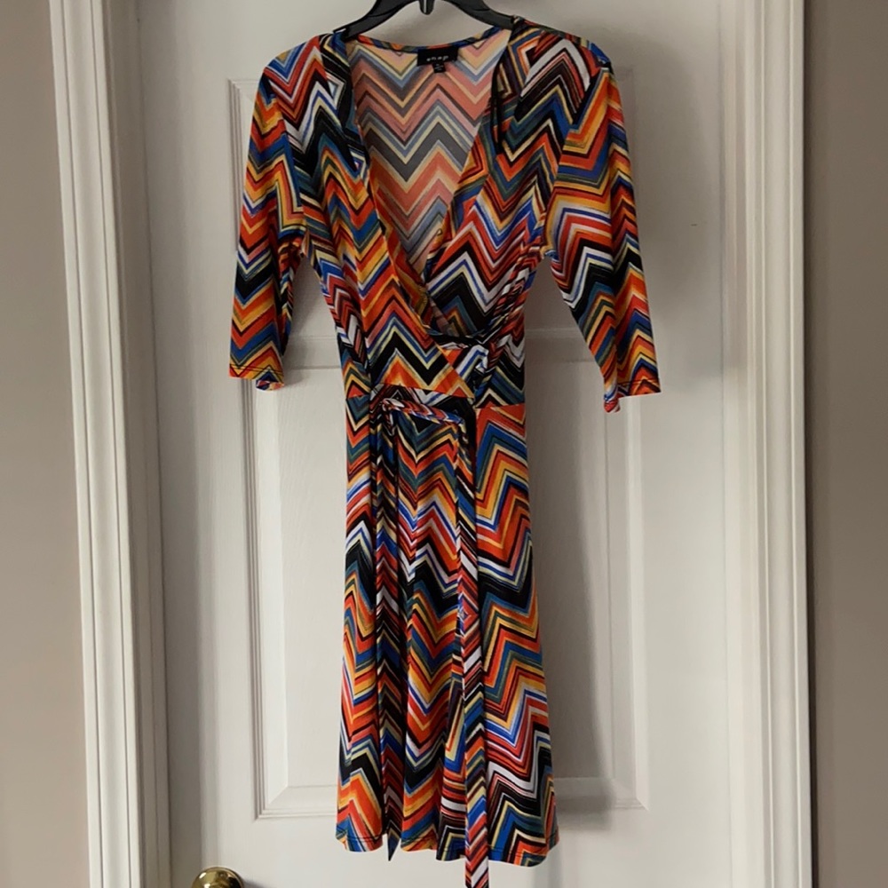 Faux wrap dress